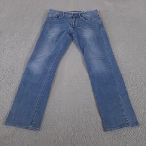 Blank NYC Jeans Mens 36x33 Blue Wooster Slim Straight Leg Stretch Denim Cotton